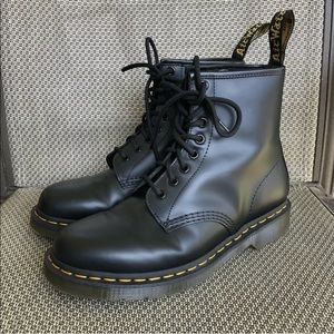 Dr Martens 1460 Smooth Black Leather Boots 8W 7M